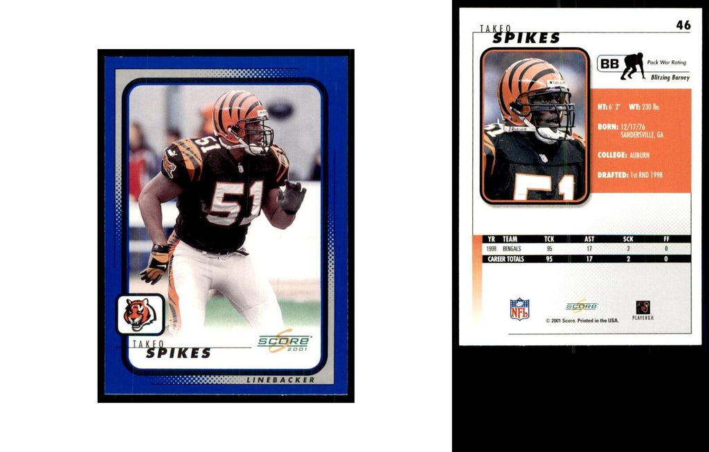 Takeo Spikes 2001 Score #46 NM