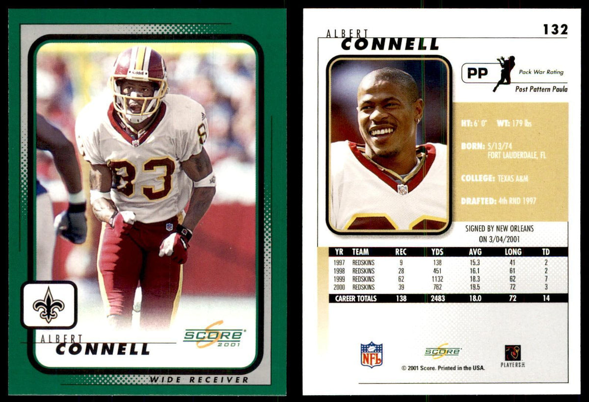 Albert Connell 2001 Score #132 Football Card NM