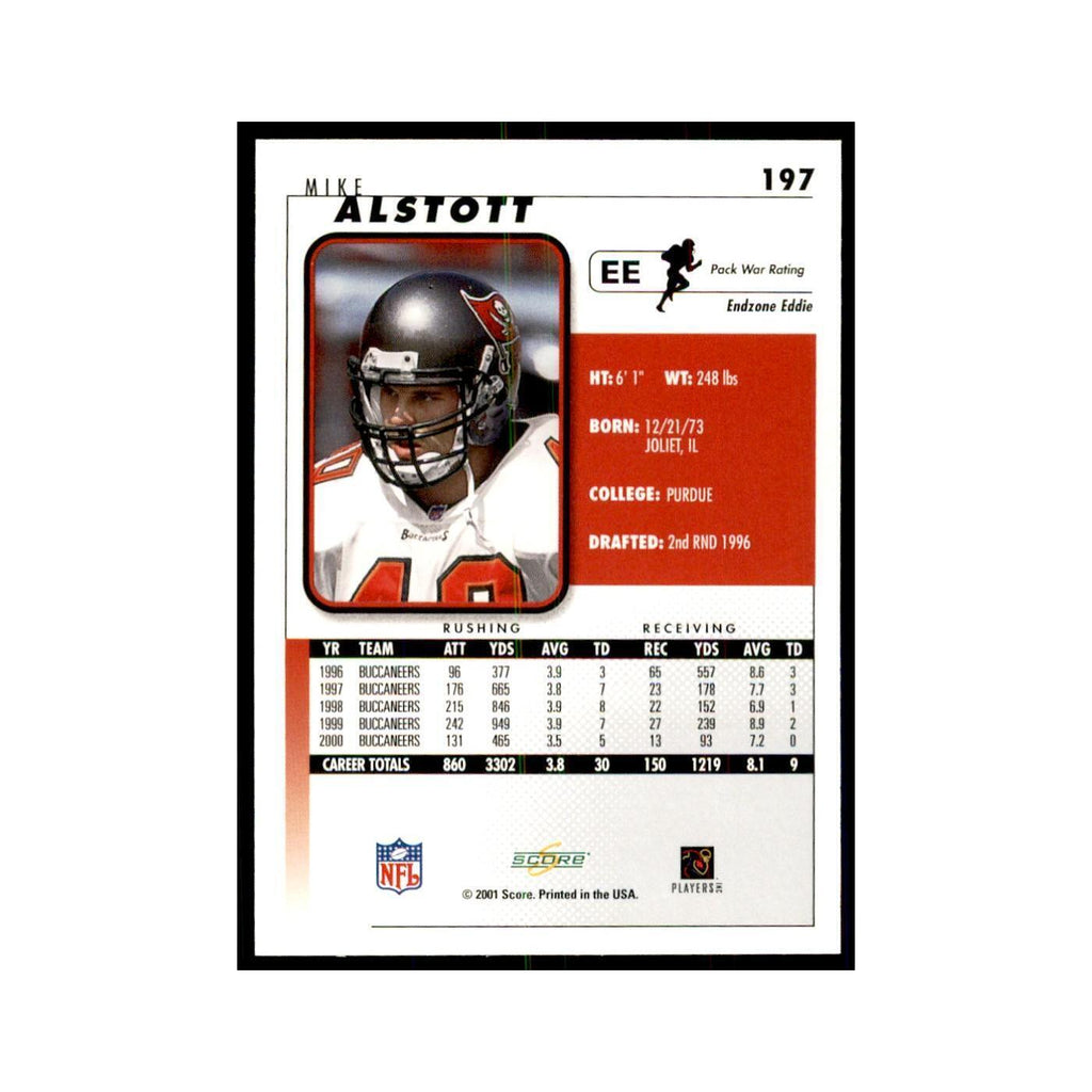 Mike Alstott 2001 Score #197 Football Card NM