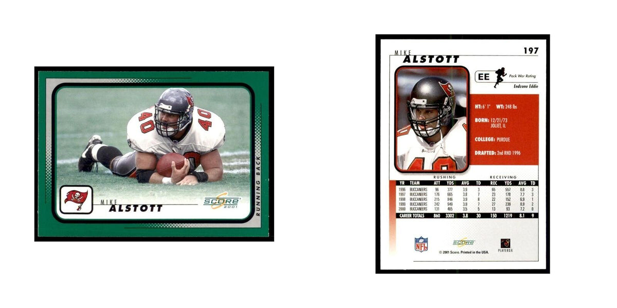 Mike Alstott 2001 Score #197 Football Card NM