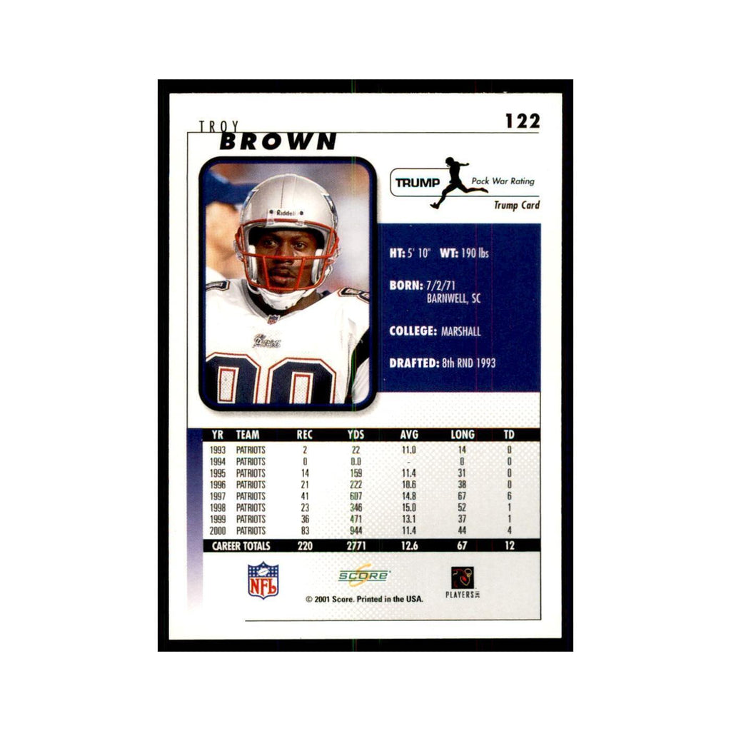 Troy Brown 2001 Score #122  NM