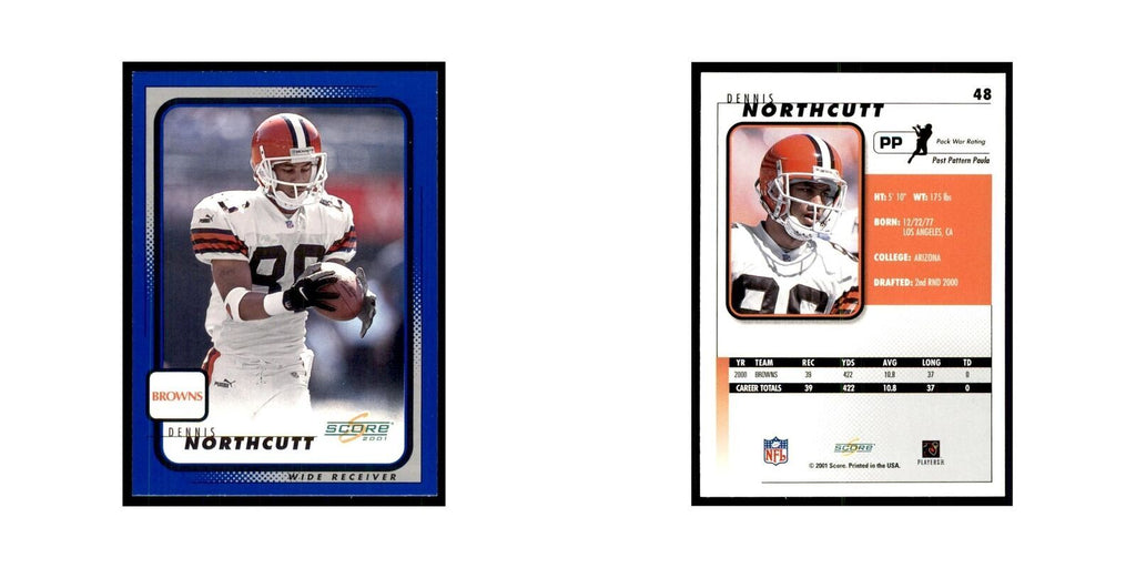 Dennis Northcutt 2001 Score #48 Football Cards Football Card NM