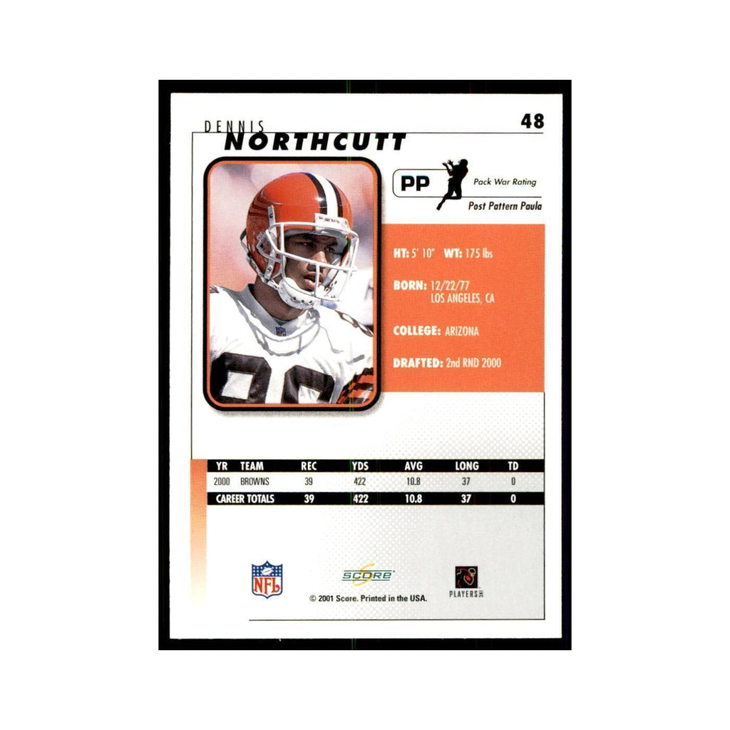 Dennis Northcutt 2001 Score #48 Football Card NM