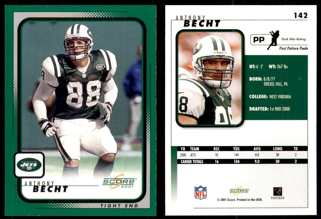 Anthony Becht 2001 Score #142 Football Cards Football Card NM