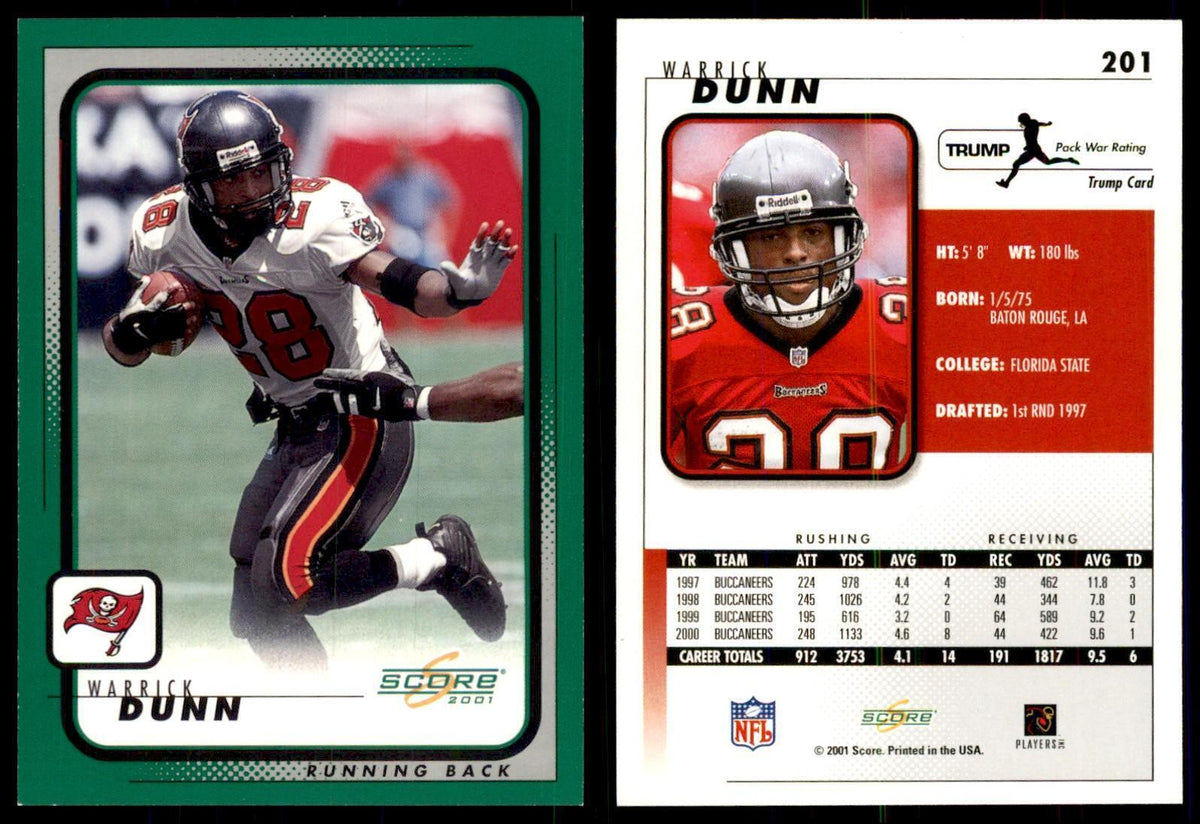 Warrick Dunn 2001 Score #201 NM