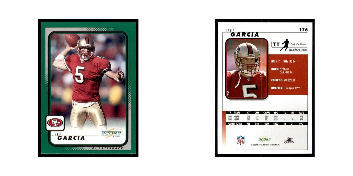 Jeff Garcia 2001 Score #176 Football Card NM