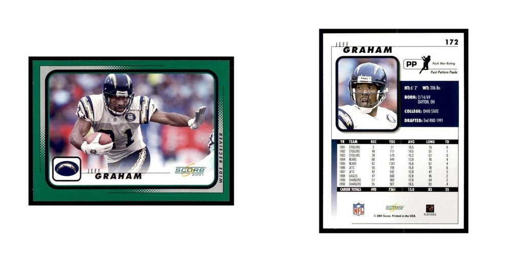 Jeff Graham 2001 Score #172 Football Cards Football Card NM