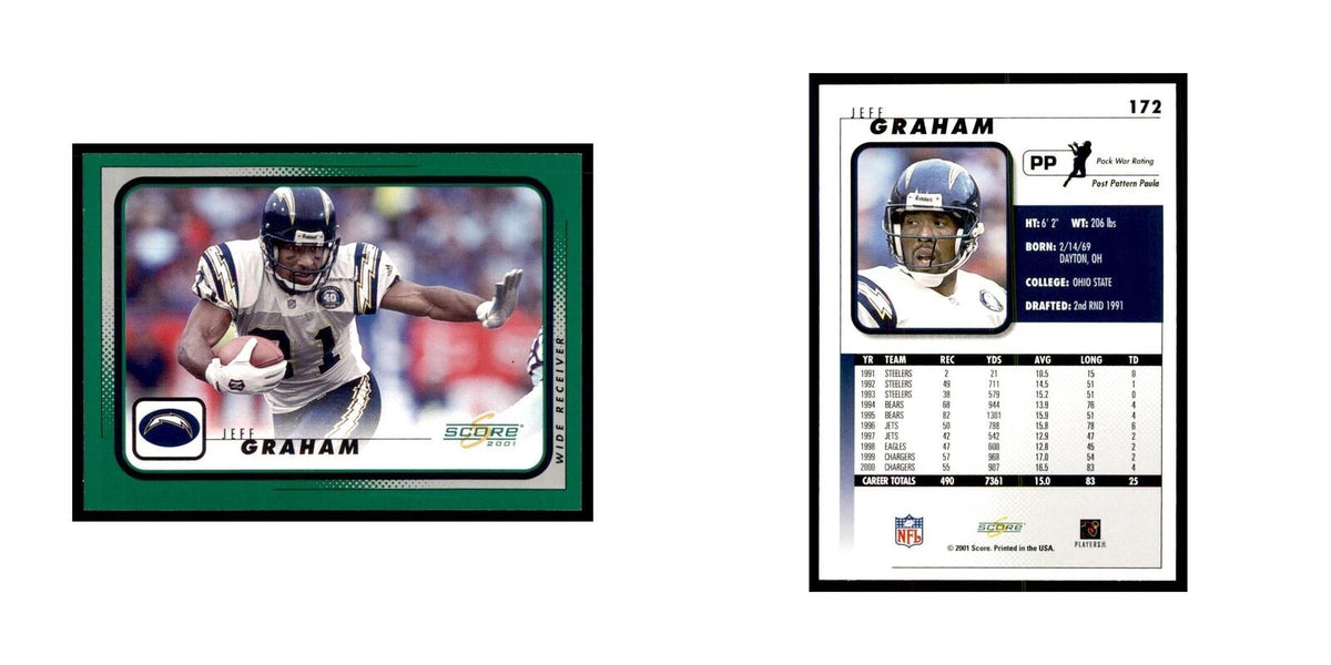 Jeff Graham 2001 Score #172 Football Cards Football Card NM