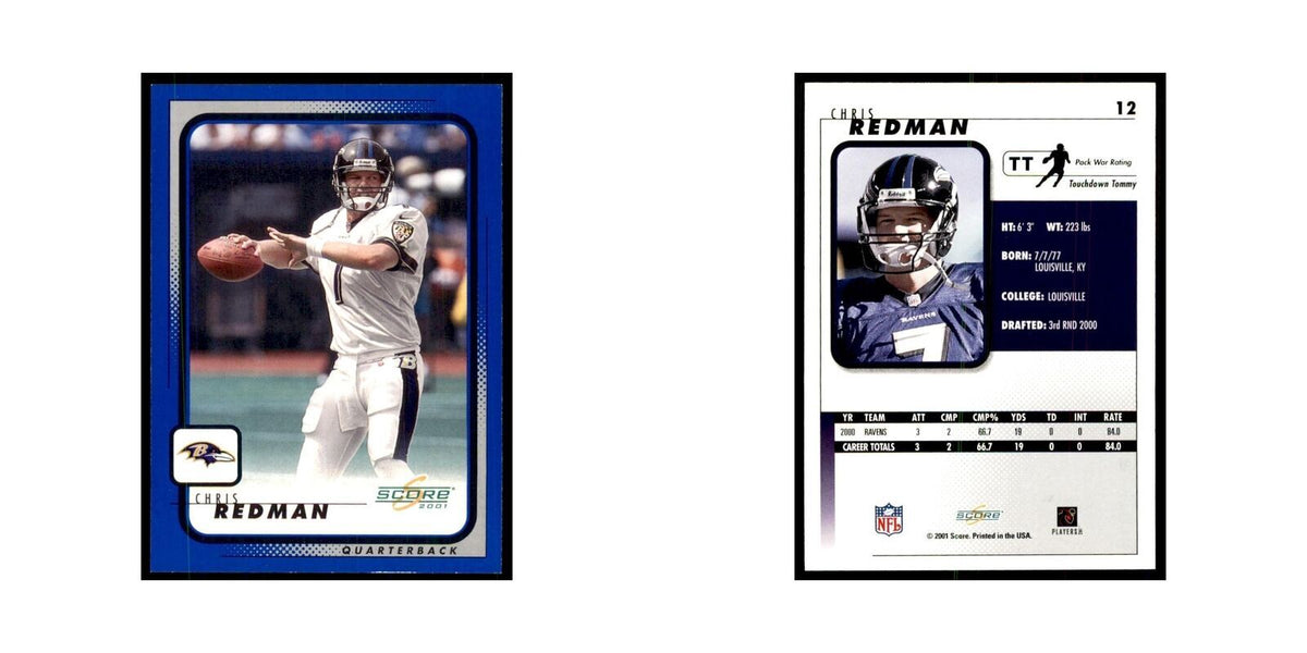 Chris Redman 2001 Score #12 Football Cards Football Card NM