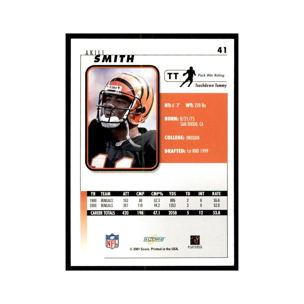 Akili Smith 2001 Score #41 Football Cards Football Card NM