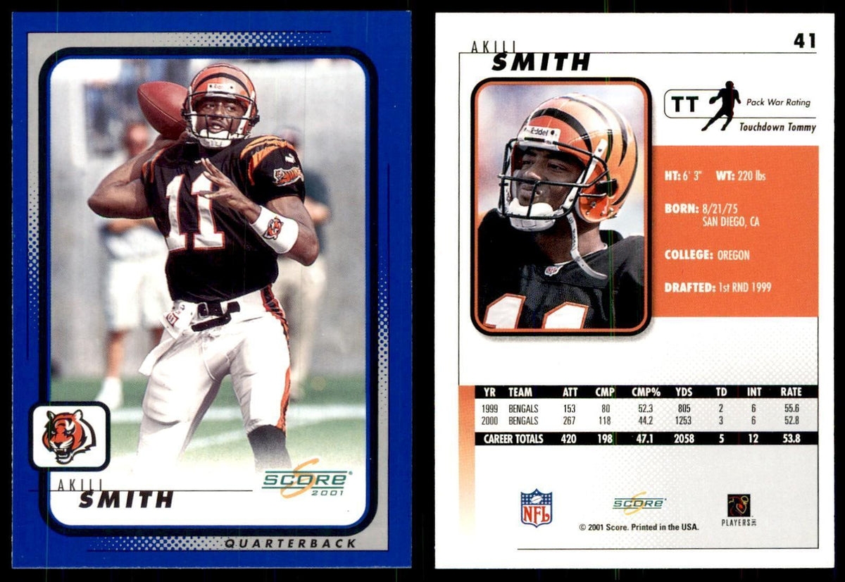 Akili Smith 2001 Score #41 Football Cards Football Card NM
