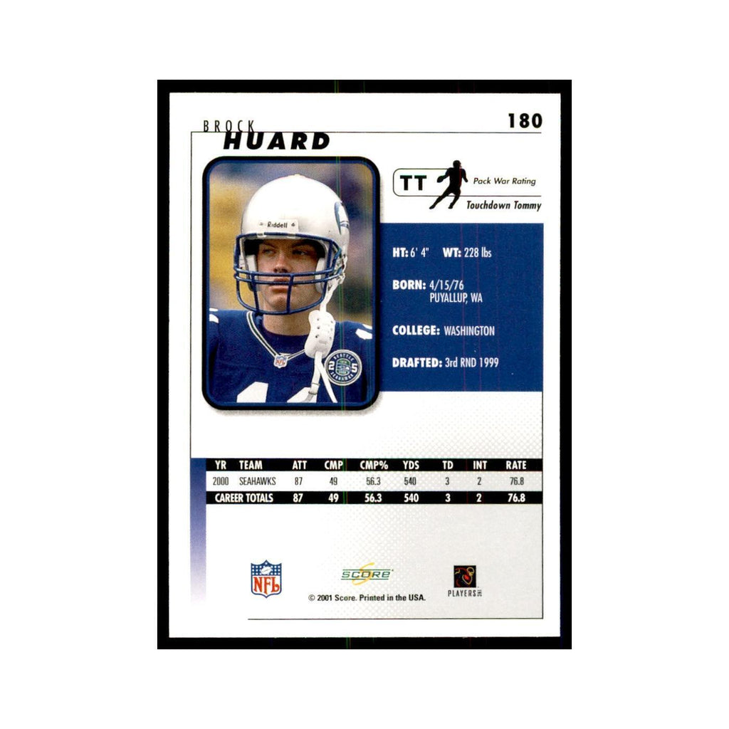 Brock Huard 2001 Score #180 Football Card NM