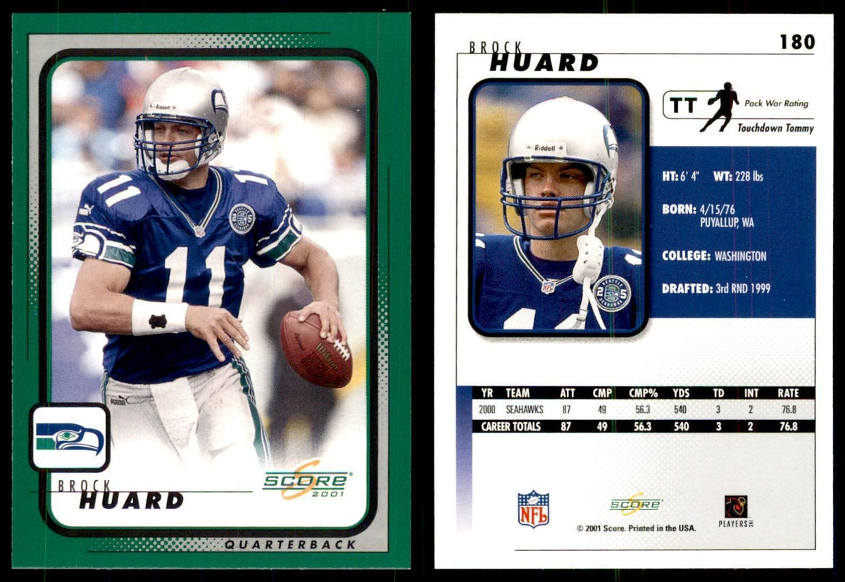 Brock Huard 2001 Score #180 Football Card NM