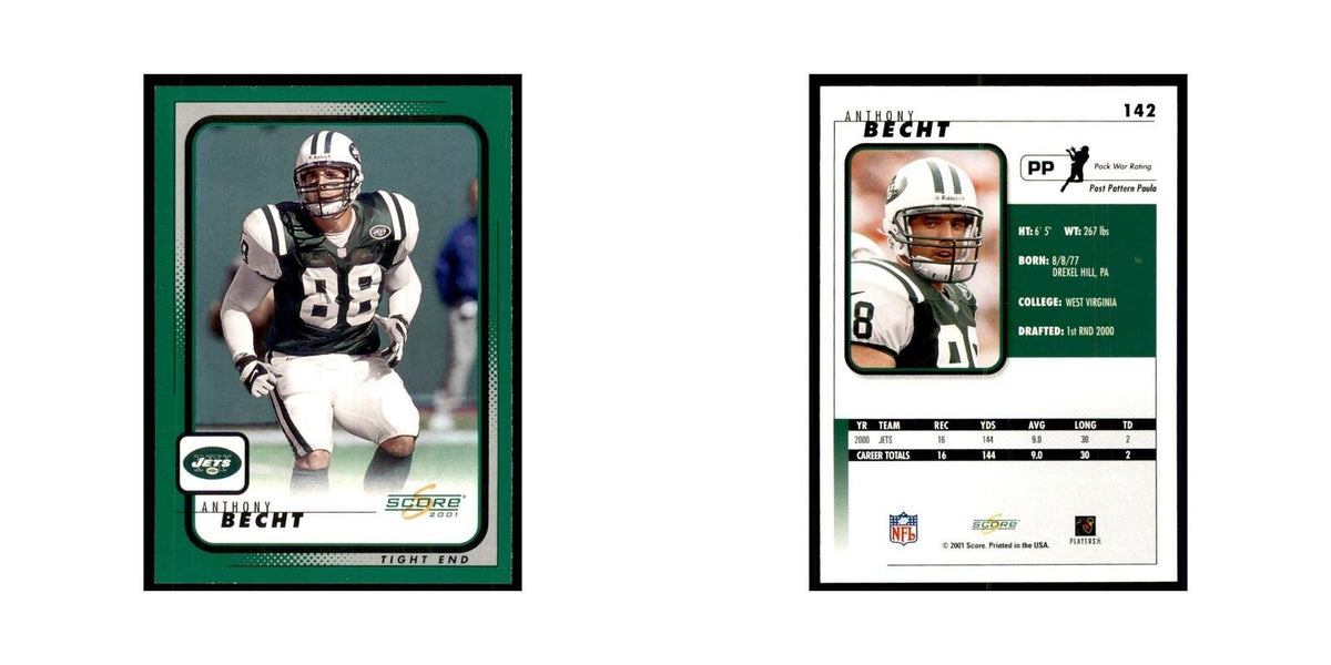 Anthony Becht 2001 Score #142 Football Card NM