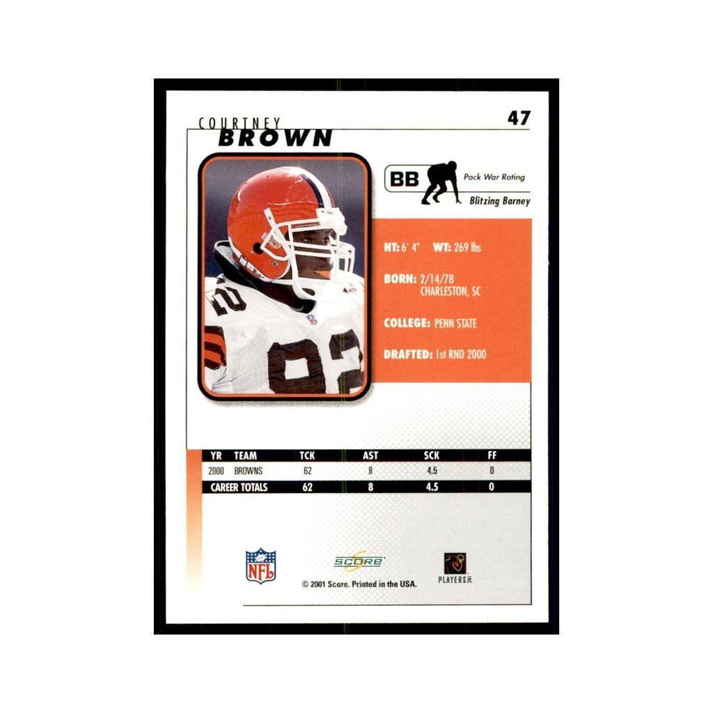 Courtney Brown 2001 Score #47 Football Card NM