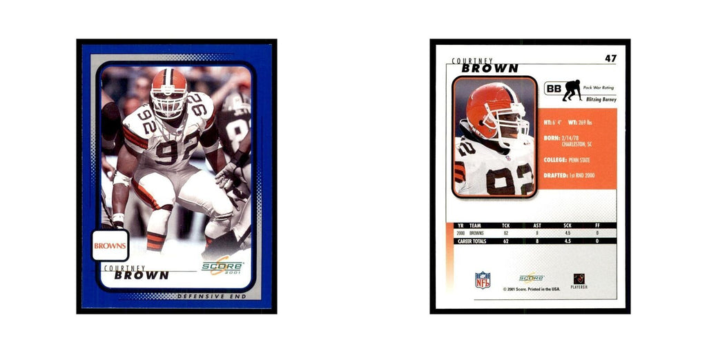 Courtney Brown 2001 Score #47 Football Card NM