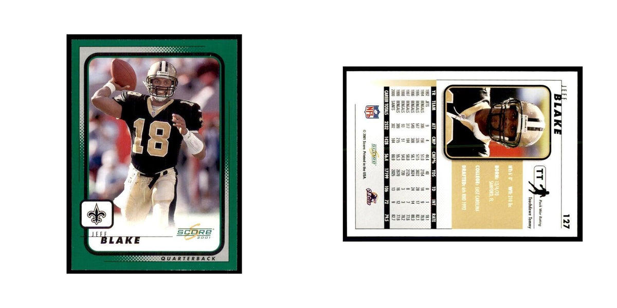 Jeff Blake 2001 Score #127 Football Card NM