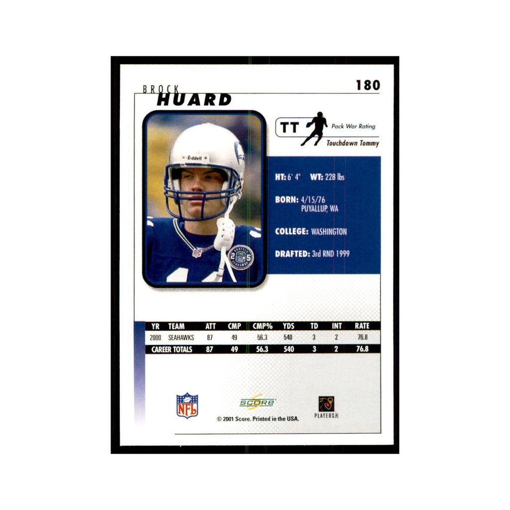Brock Huard 2001 Score #180 Football Card NM