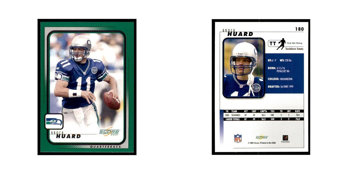 Brock Huard 2001 Score #180 Football Card NM