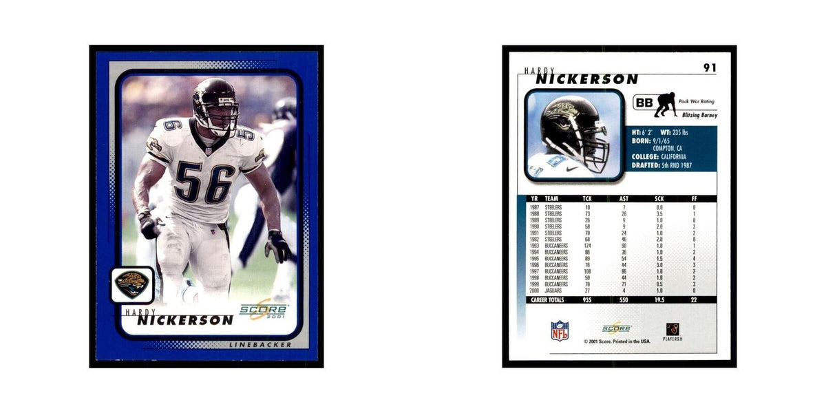 Hardy Nickerson 2001 Score #91 Football Card NM