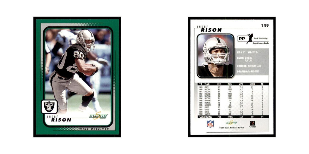 Andre Rison 2001 Score #149 Football Card NM
