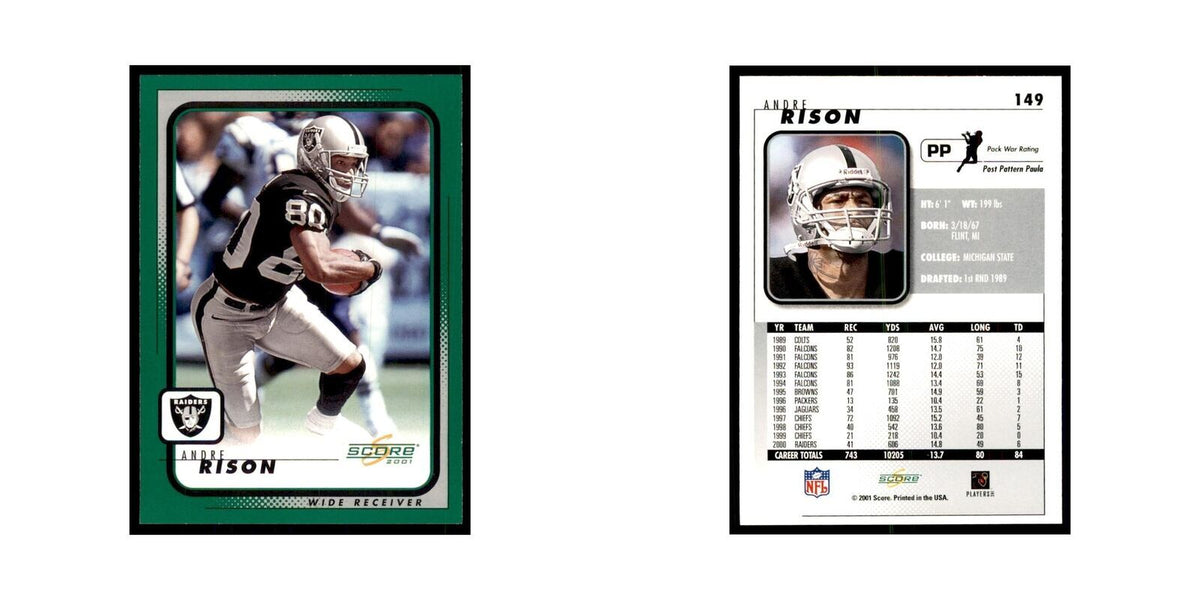 Andre Rison 2001 Score #149 Football Card NM