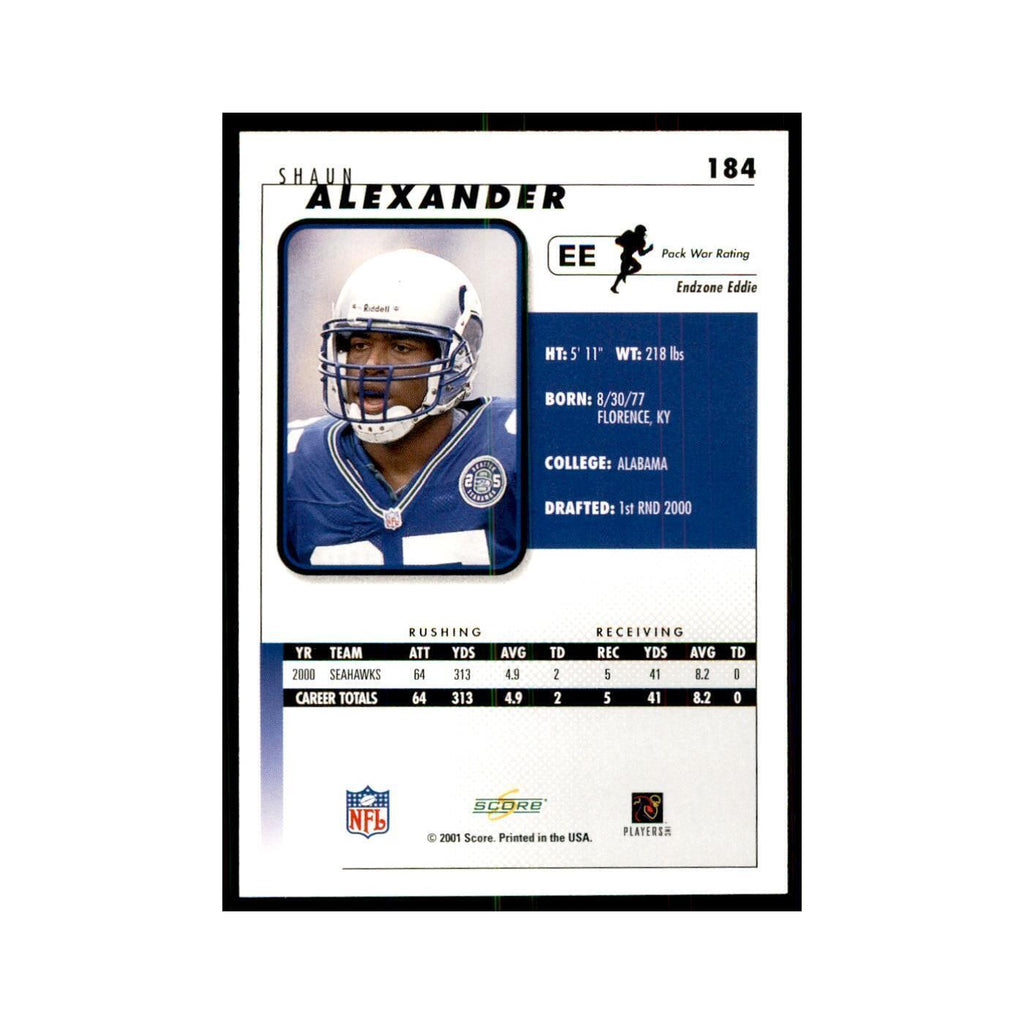 Shaun Alexander 2001 Score #184  NM