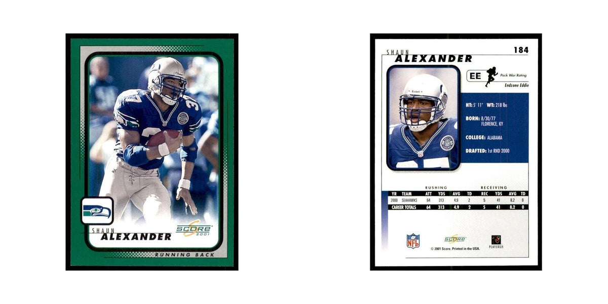 Shaun Alexander 2001 Score #184  NM