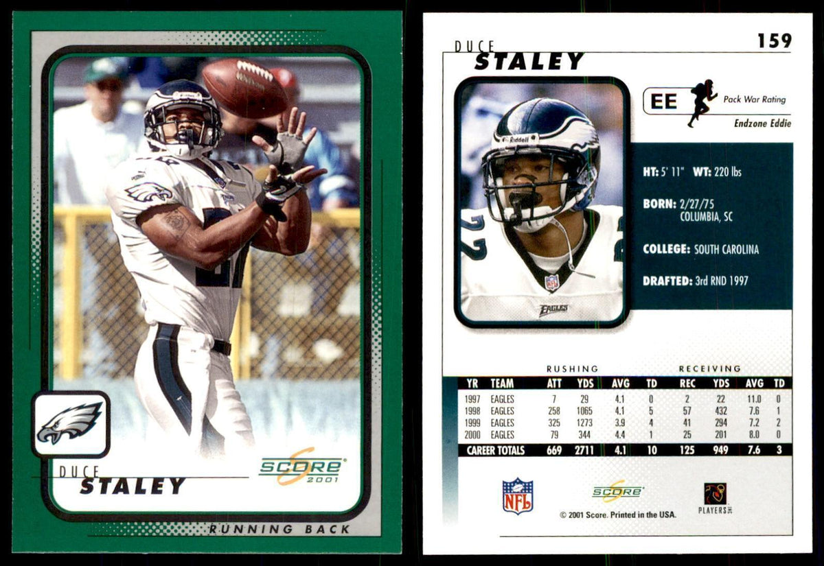 Duce Staley 2001 Score #159 Football Cards Football Card NM