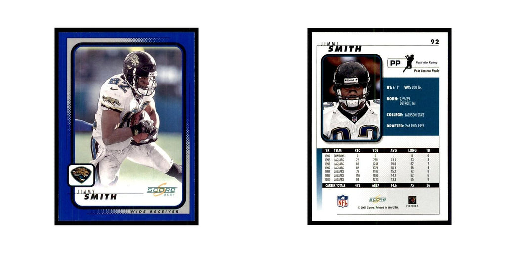 Jimmy Smith 2001 Score #92 Football Card NM