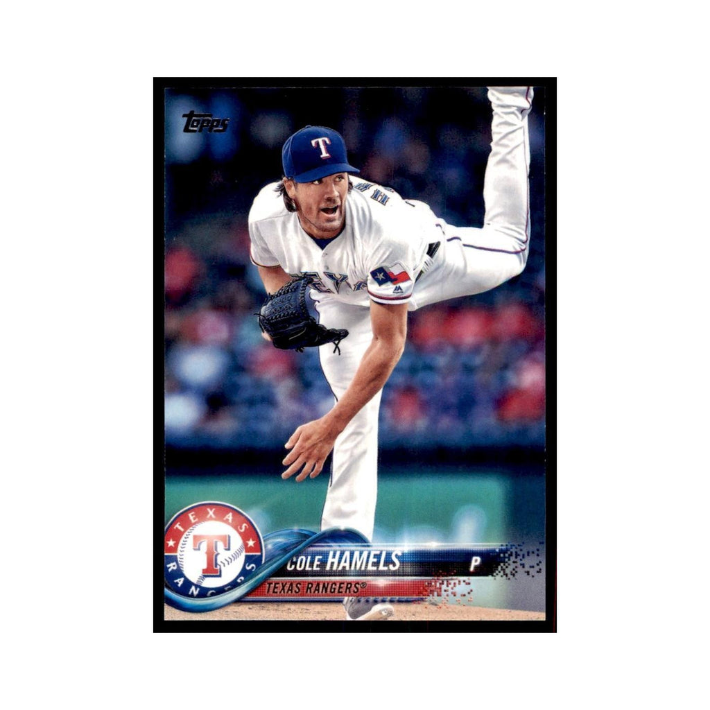 Cole Hamels 2018 Topps #371 Texas Rangers Baseball Card NM