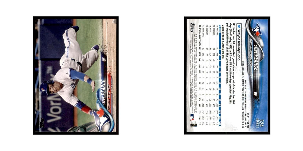 Steve Pearce 2018 Topps #524 Toronto Blue Jays Baseball Card NM
