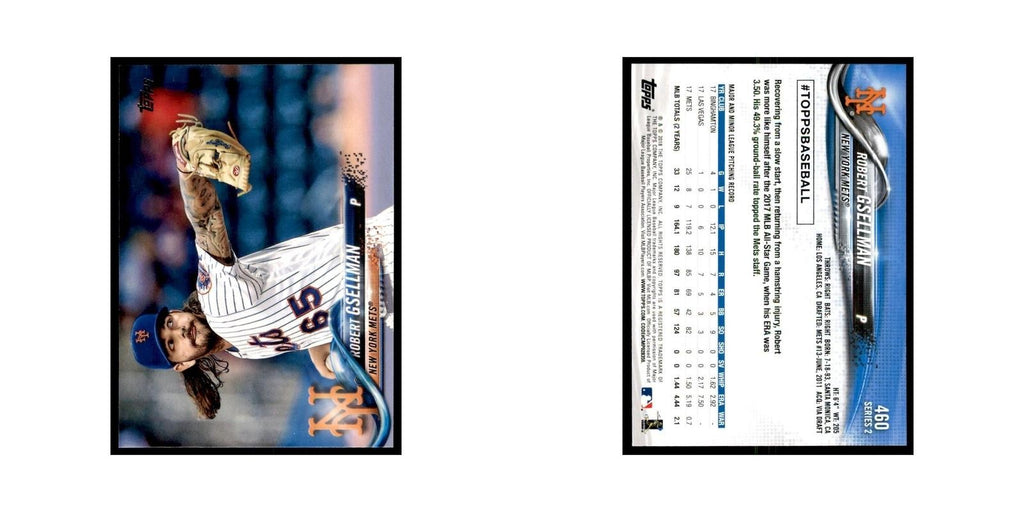 Robert Gsellman 2018 Topps #460 New York Mets Baseball Card NM