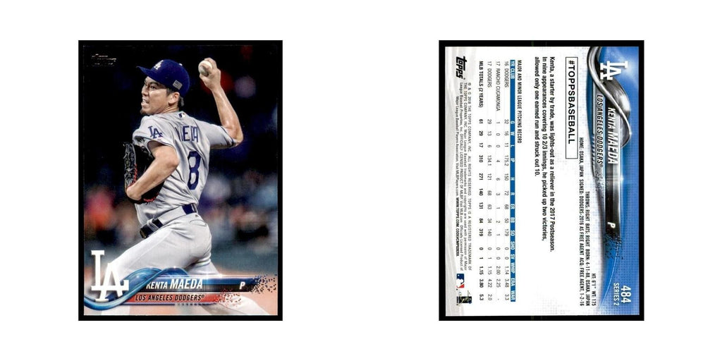 Kenta Maeda 2018 Topps #484 Los Angeles Dodgers Baseball Card NM