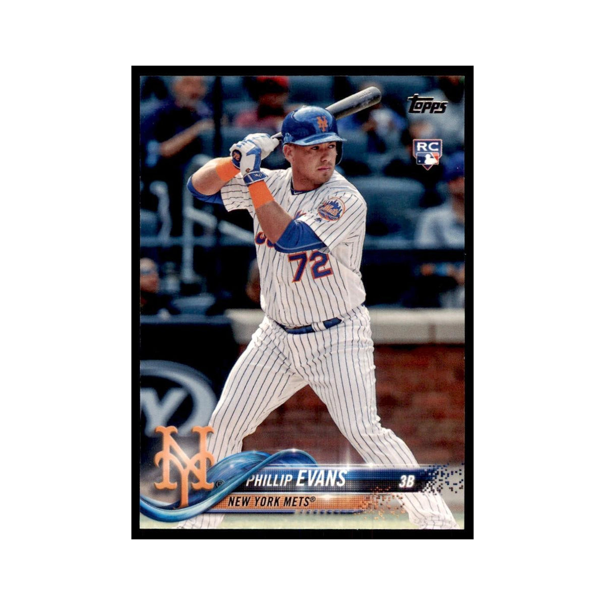 Phillip Evans Rookie 2018 Topps #517 New York Mets Baseball Card NM