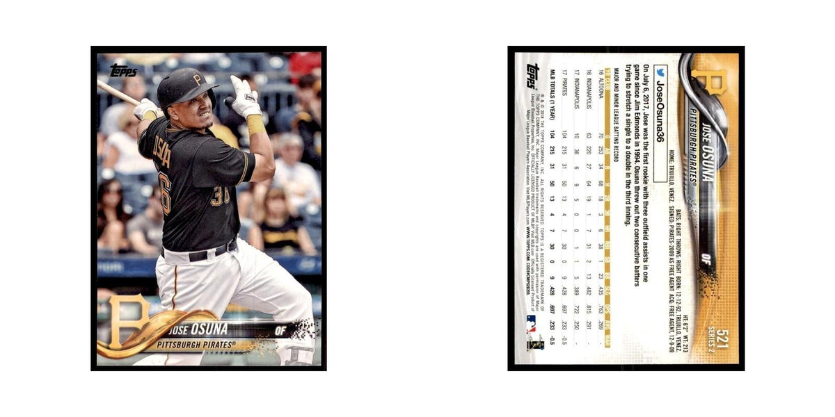 Jose Osuna 2018 Topps #521 Pittsburgh Pirates Baseball Card NM