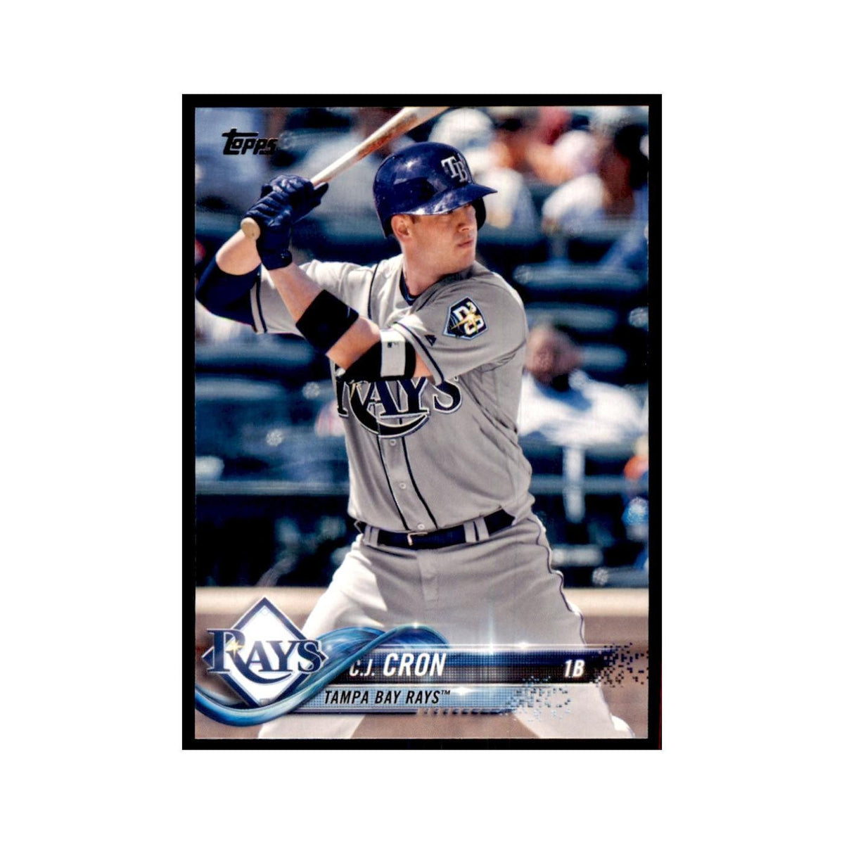 C.J. Cron 2018 Topps #571 Tampa Bay Rays Baseball Card NM