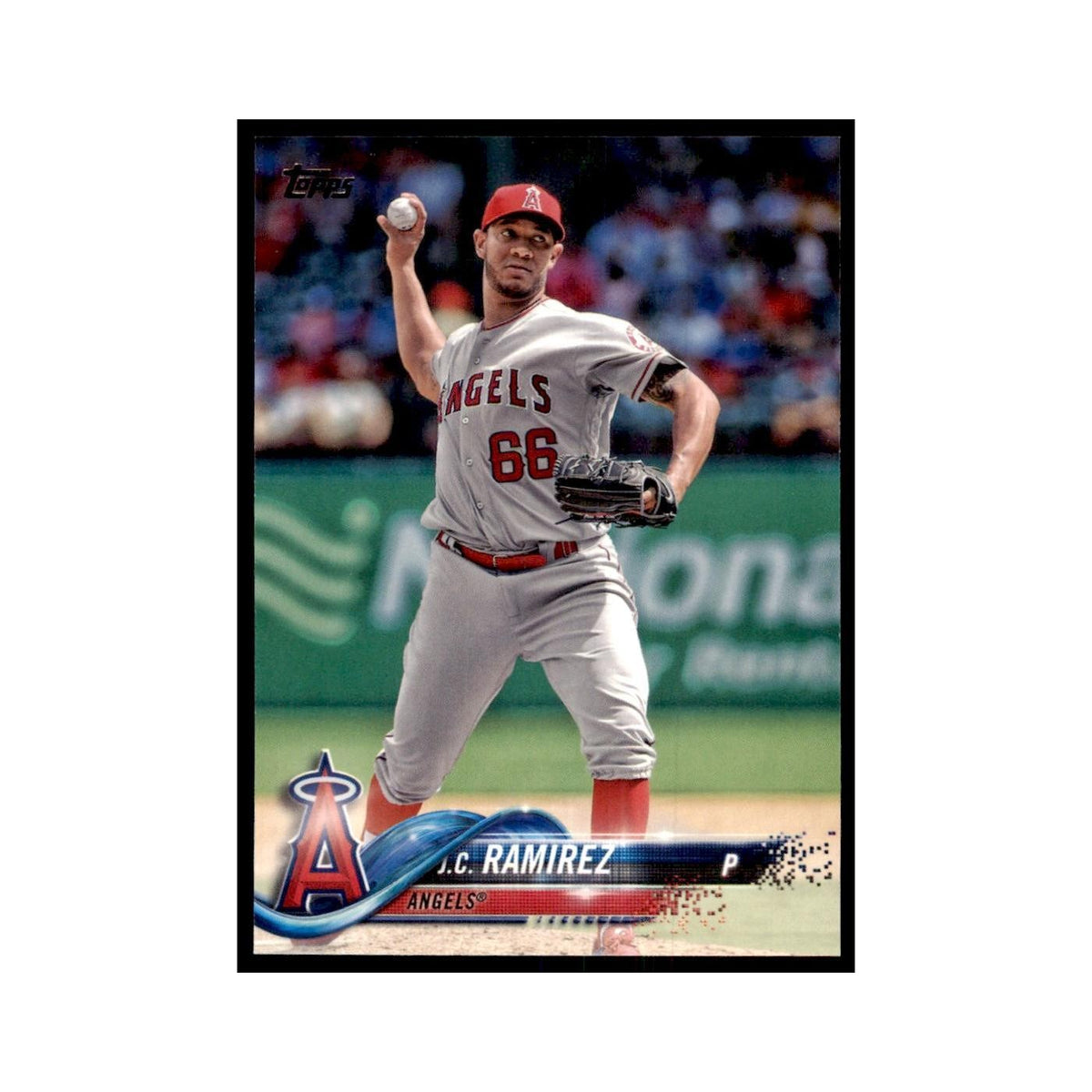 J.C. Ramirez 2018 Topps #586 Los Angeles Angels Baseball Card NM