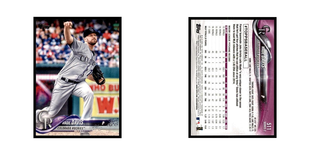 Wade Davis 2018 Topps #511 Colorado Rockies Baseball Card NM