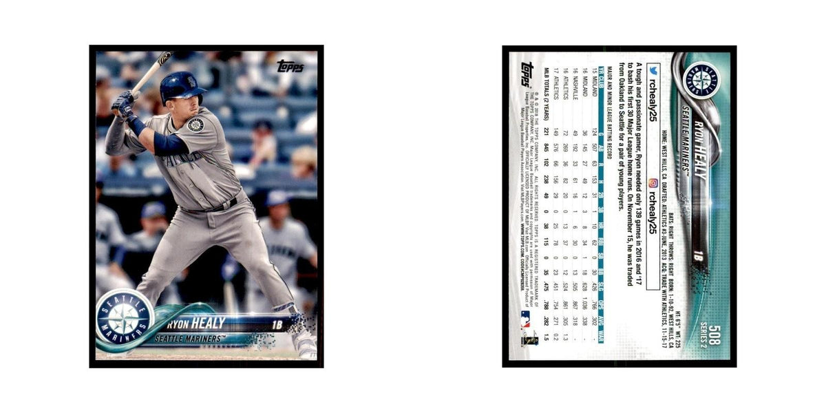 Ryon Healy 2018 Topps #508 Seattle Mariners Baseball Card NM