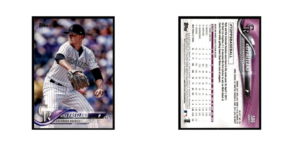Kyle Freeland 2018 Topps #586 Colorado Rockies Baseball Card NM
