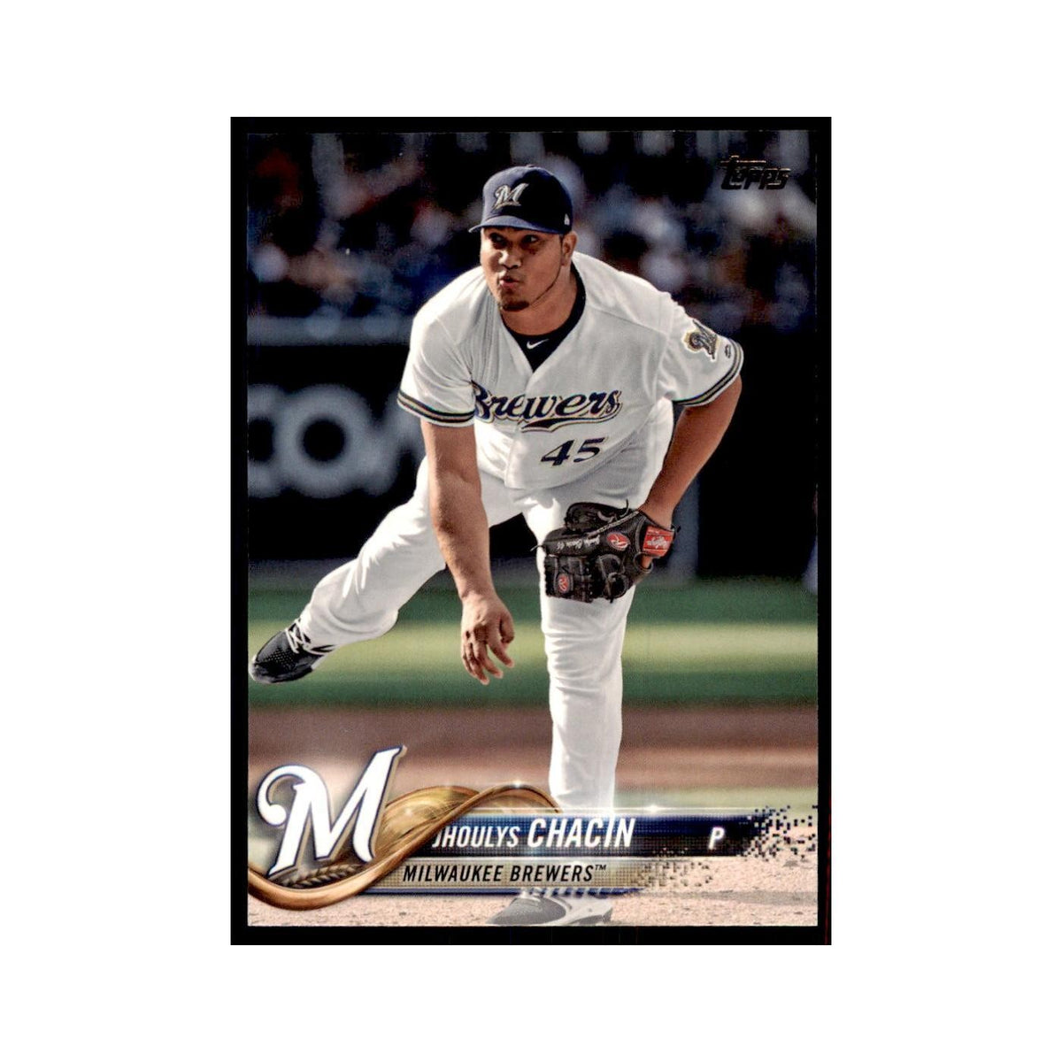 Jhoulys Chacin 2018 Topps #535 Milwaukee Brewers Baseball Card NM