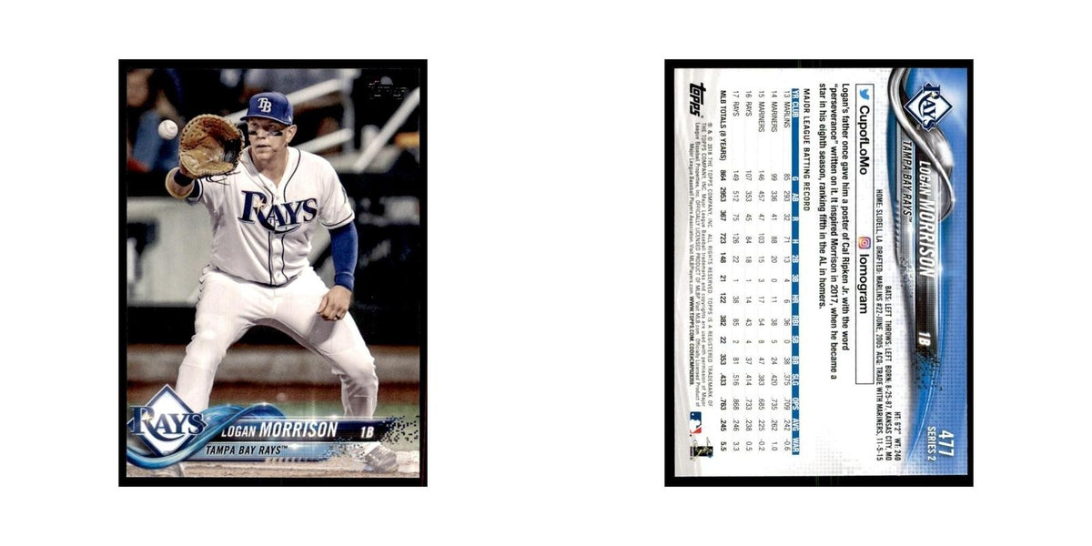 Logan Morrison 2018 Topps #477 Tampa Bay Rays Baseball Card NM
