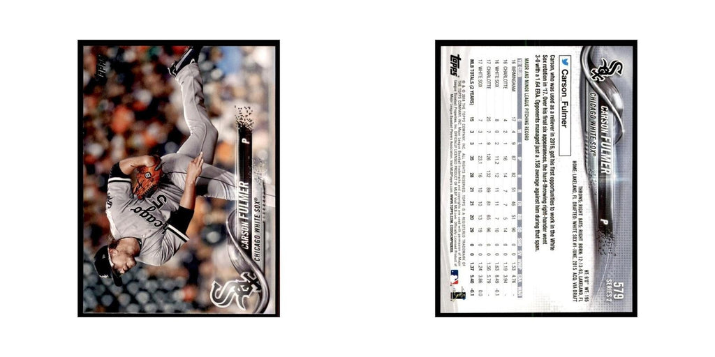 Carson Fulmer 2018 Topps #579 Chicago White Sox Baseball Card NM