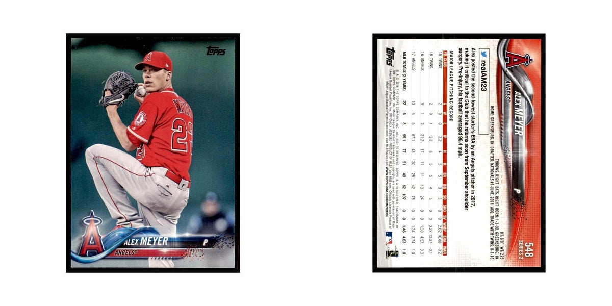 Alex Meyer 2018 Topps #548 Los Angeles Angels Baseball Card NM
