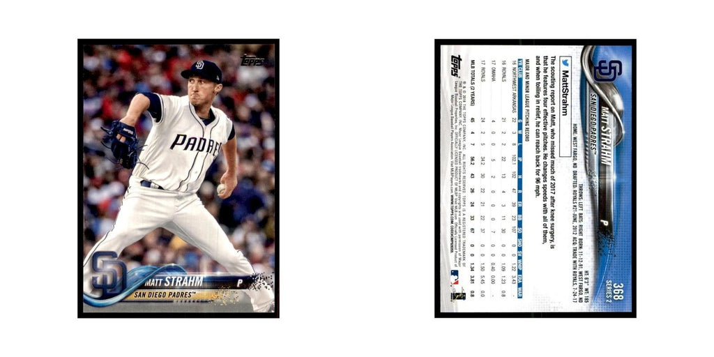 Matt Strahm 2018 Topps #368 San Diego Padres Baseball Card NM