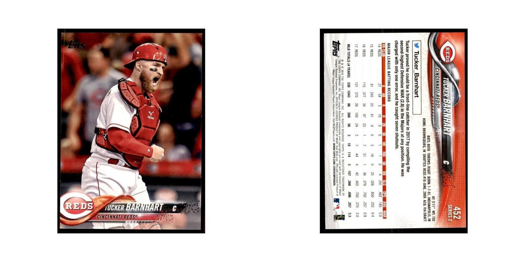 Tucker Barnhart 2018 Topps #452 Cincinnati Reds Baseball Card NM