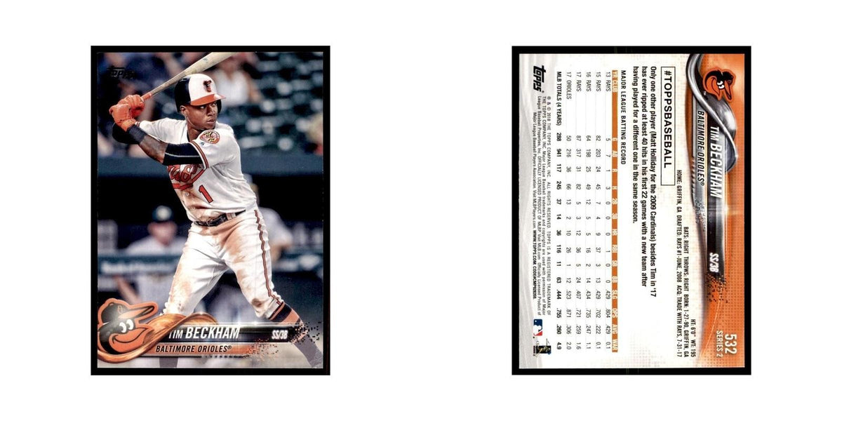 Tim Beckham 2018 Topps #532 Baltimore Orioles Baseball Card NM