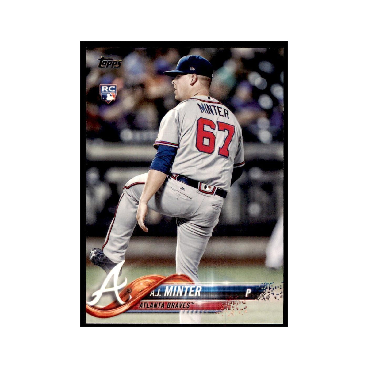 A.J. Minter Rookie 2018 Topps #514 Atlanta Braves Baseball Card NM