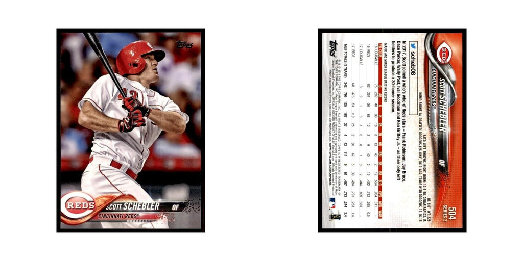 Scott Schebler 2018 Topps #504 Cincinnati Reds Baseball Card NM